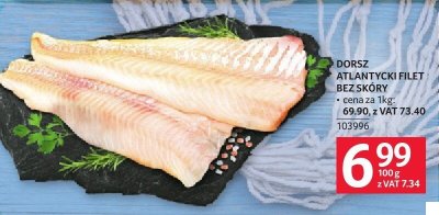 Dorsz atlantycki filet bezskóry promocja w Selgros