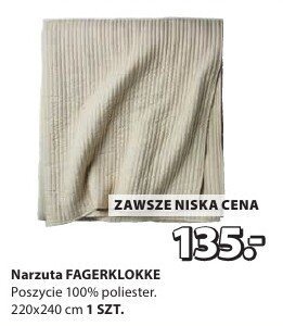 Narzuta FAGERKLOKKE promocja w Jysk