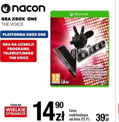 Gra XBOX ONE THE VOICE promocja w RTV EURO AGD