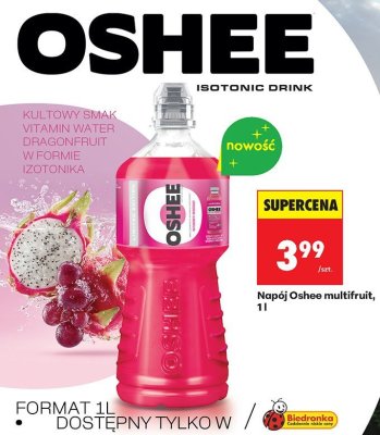 Napój Oshee multifruit promocja w Biedronka