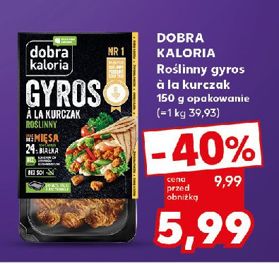 Gyros roślinny Dobra kaloria promocja w Kaufland