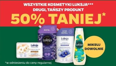 Kosmetyki Luksja różne rodzaje promocja w Netto