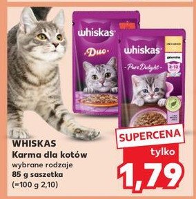 Karma dla kota z wołowiną i drobiem Whiskas duo promocja