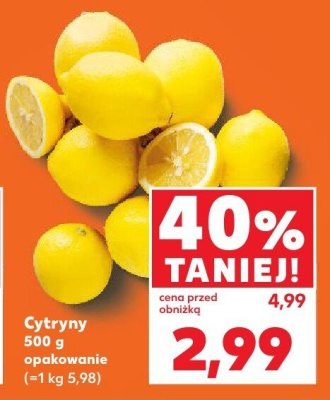Cytryny 500 g  promocja w Kaufland
