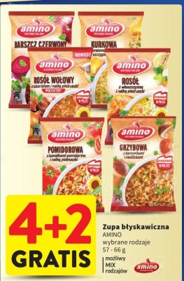 Zupa błyskawiczna - Grzybowa AMINO promocja w Intermarche