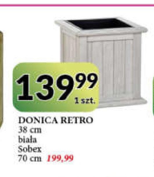 Donica retro 38 cm Sobex promocja