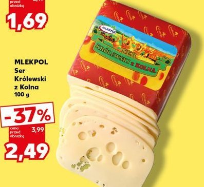 Ser królewski z kolna Mlekpol promocja w Kaufland