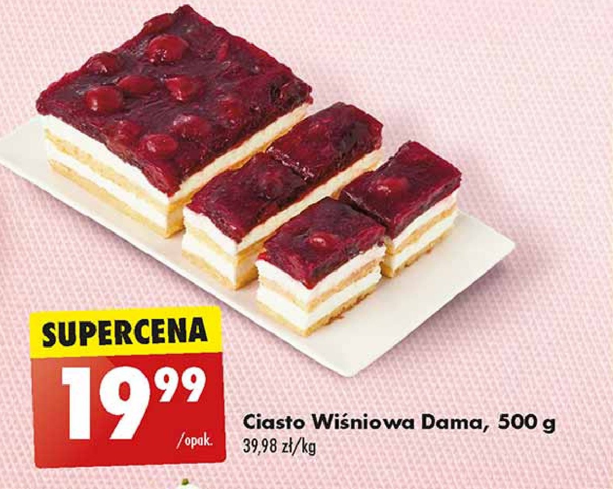 Ciasto wi艣niowa dama promocja
