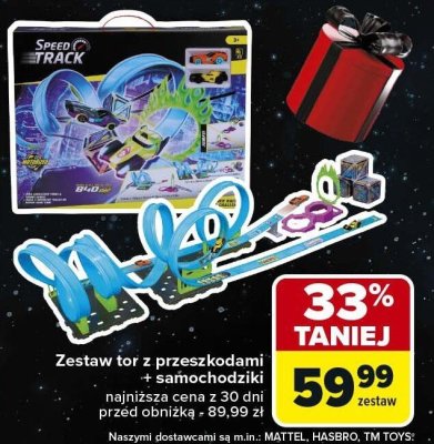 Zestaw tor z przeszkodami + samochodziki promocja w Carrefour