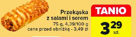 Przekąska z salami i serem promocja