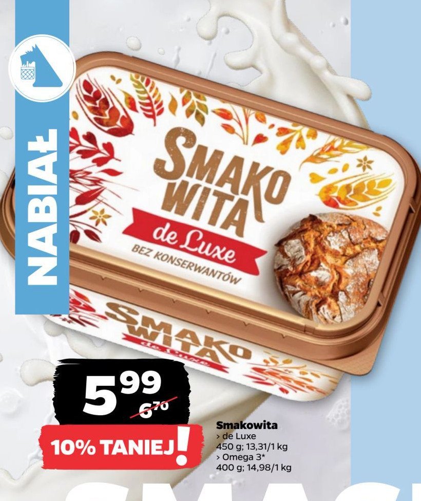 Margaryna Smakowita de luxe promocja w Netto