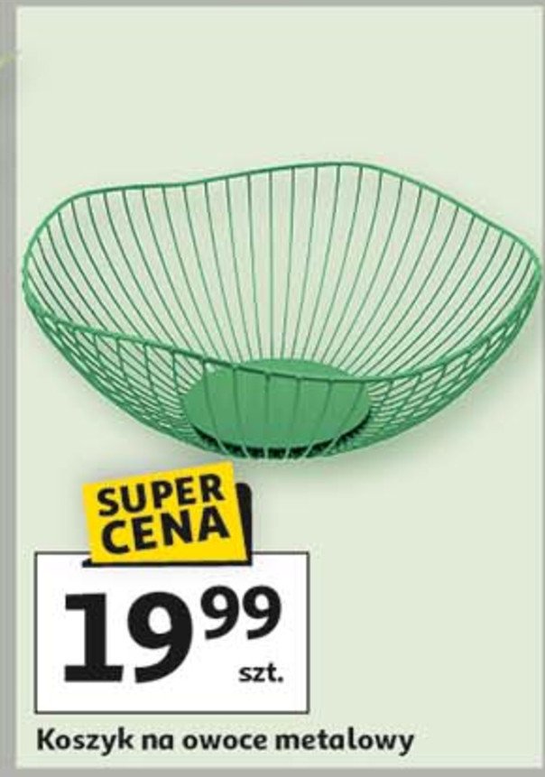 Koszyk na owoce metalowy promocja w Auchan
