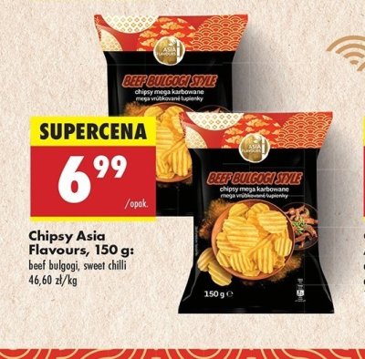 Chipsy o smaku beef bulgogi karbowane Asia flavours promocja