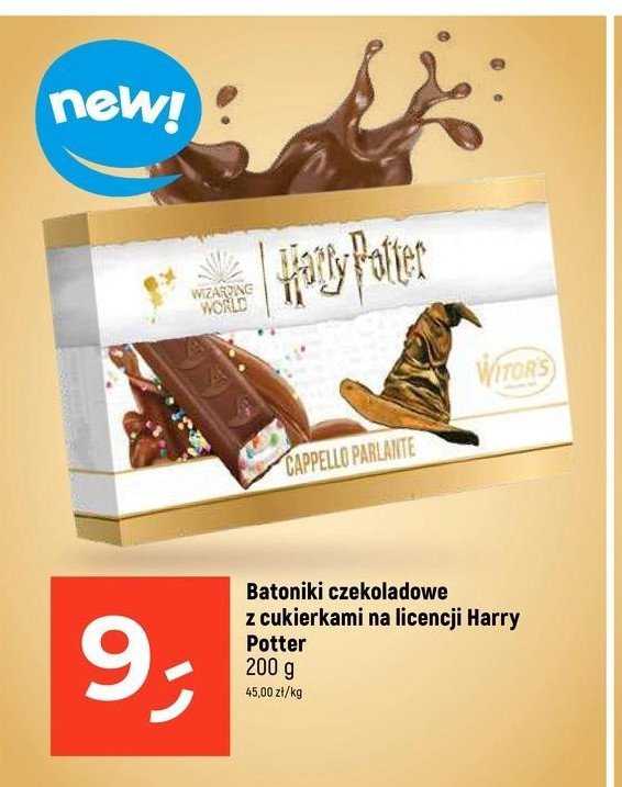 Batoniki czekoladowe z cukierkami harry potter Witor's promocja