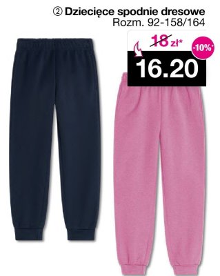 Dziecięce spodnie dresowe promocja w Woolworth