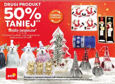 Ozdoby świąteczne różne rodzaje promocja w POLOmarket