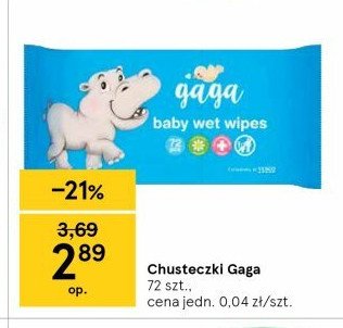 Chusteczki nawilżane Gaga promocja