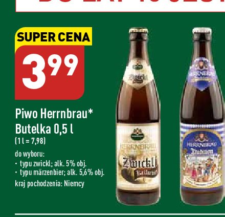 Piwo Herrnbrau marzenbier promocja