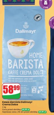 Kawa ziarnista Dallmayr Crema Dolce promocja w Dino