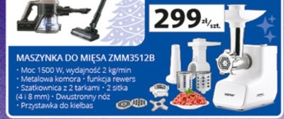 Maszynka do mięsa ZMM3512B Zelmer promocja w Auchan