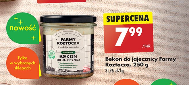 Bekon do jajecznicy Farmy roztocza promocja