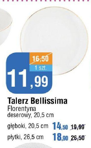 Talerz deserowy 20.5 cm bellissima Florentyna promocja