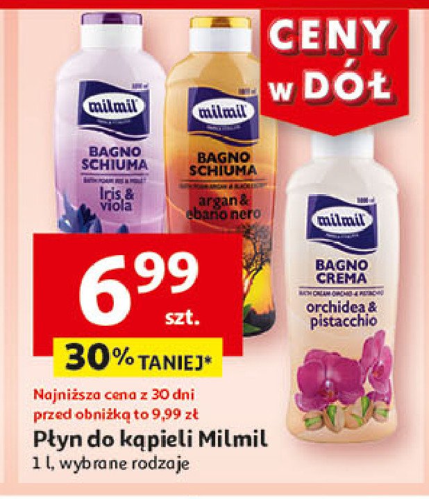 Płyn do kąpieli argan Milmil promocja