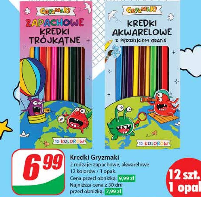 Kredki zapachowe Gryzmaki promocja