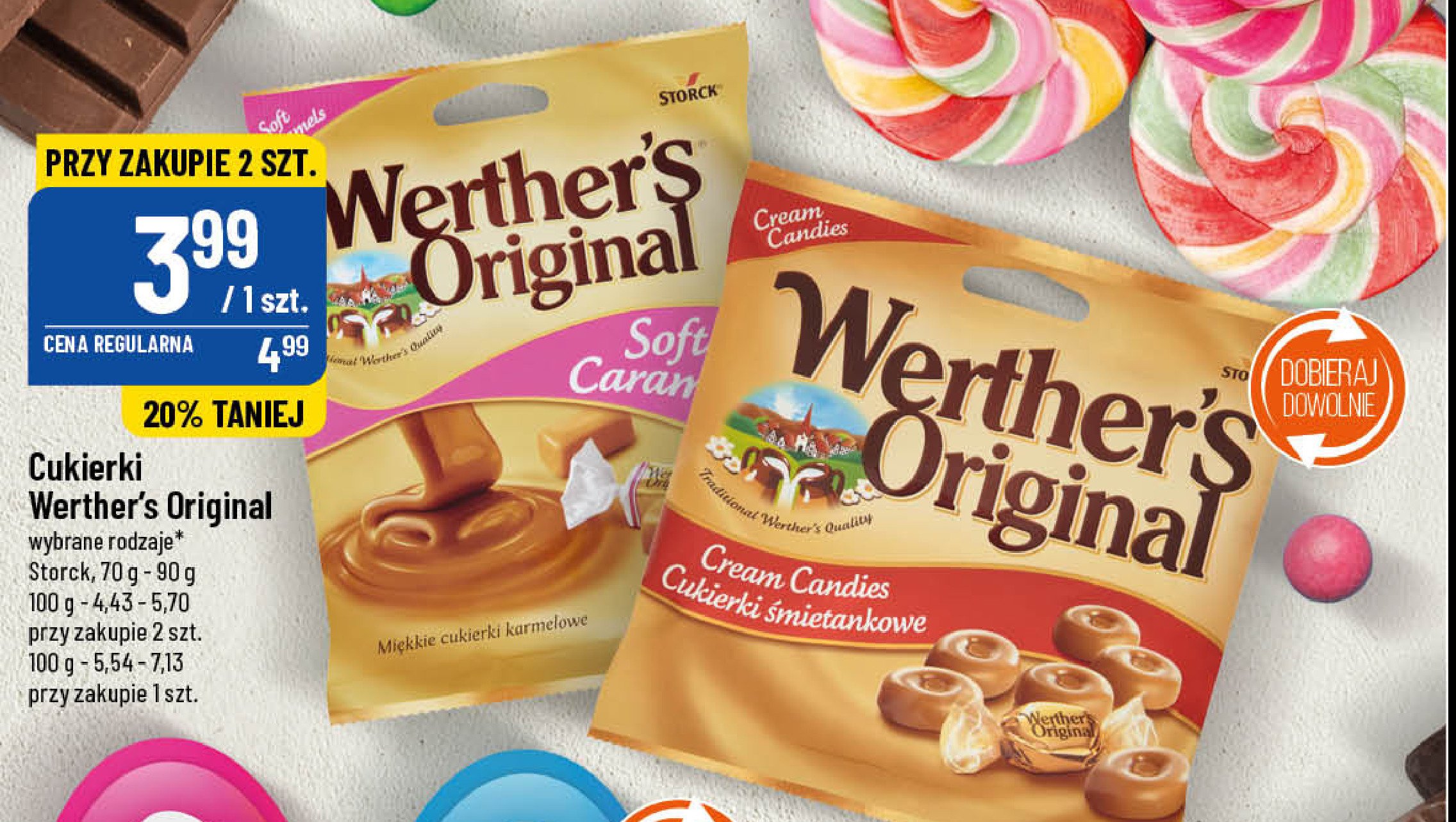Cukierki creamy filling Werther's original promocja