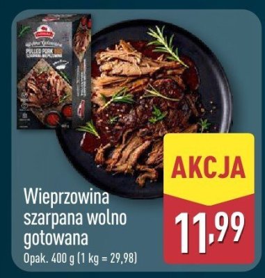 Wieprzowina szarpana wolno gotowana promocja w Aldi
