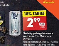 Pstrąg świeży patroszony Marinero promocja