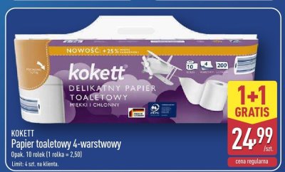 Papier toaletowy 4-warstwowy 10 szt. promocja w Aldi