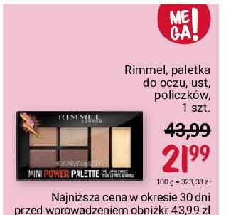 Paleta mini power Rimmel promocja