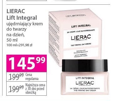 Krem ujedrniający na dzień Lierac lift integral promocja