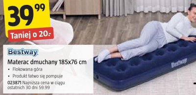 Materac dmuchany Bestway 185x76 cm promocja w Jula