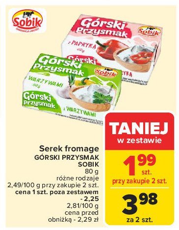 Górski przysmak o smaku papryki Sobik górski przysmak promocja