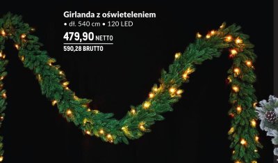 Girlanda z oświetleniem 540 cm 120 LED promocja w Makro