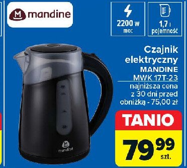 Czajnik mwk17tc-23 Mandine promocja