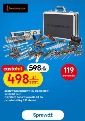 Zestaw narzędziowy 119 elementów Magnusson promocja w Castorama