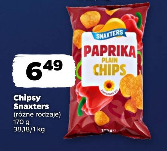 Chipsy paprykowe Snaxters promocja