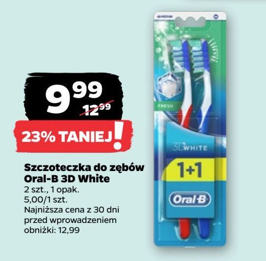 Szczoteczka do zębów fresh Oral-b promocja w Netto