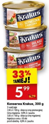Konserwa Krakus, 300 g promocja w Twój Market