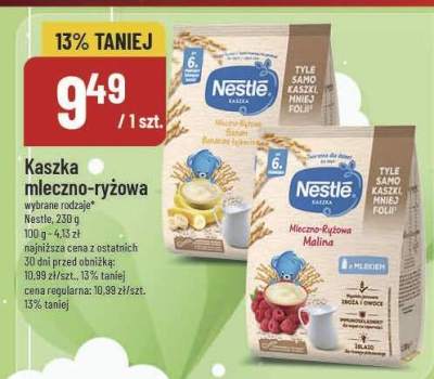 Kaszka mleczno-ryżowa Nestle promocja w POLOmarket