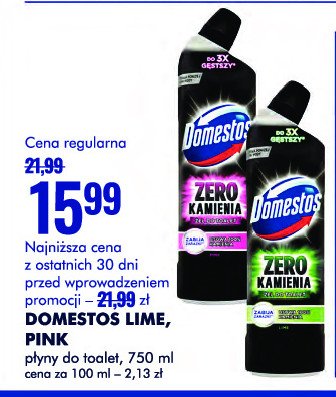 Żel do wc pink Domestos zero kamienia promocja