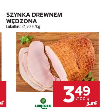 Szynka drewnem wędzona Lukullus promocja