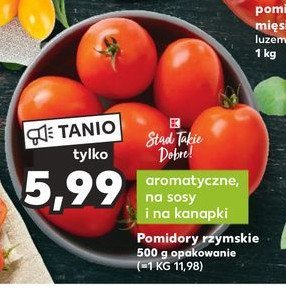 Pomidory rzymskie K-classic stąd takie dobre! promocja