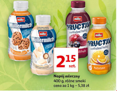 Nap贸j czerwona multiwitamina z dodatkiem serwatki Muller fructiv promocja