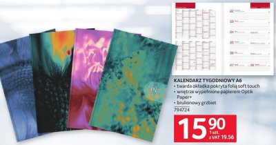 Kalendarz tygodniowy A6 promocja w Selgros