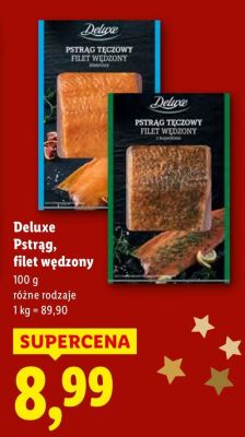 Pstrąg tęczowy Deluxe filet wędzony promocja w Lidl