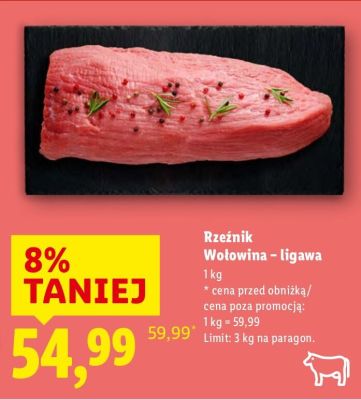 Wołowina ligawa Rzeźnik promocja w Lidl